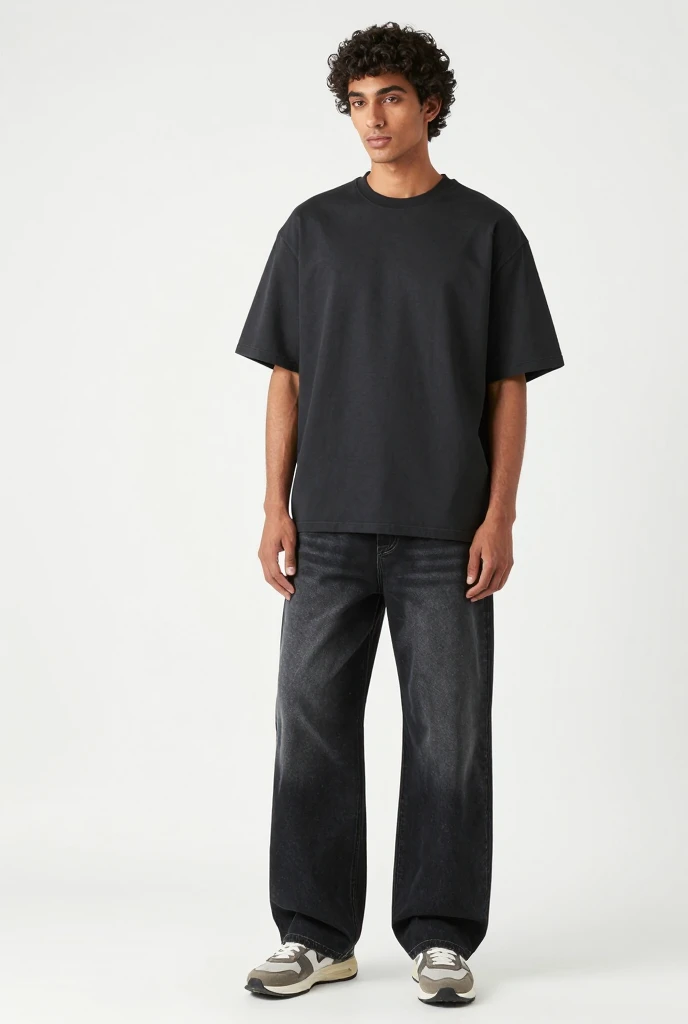 Buy Black Loose Fit Denim Jeans for Men | Comfortable Baggy Jeans - Image 2