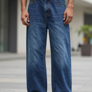 buy dark blue baggy jeans for men, dark blue baggy jeans men, baggy denim jeans men, loose fit denim jeans men, dark blue streetwear jeans men, relaxed fit baggy jeans men, wide leg denim jeans men, buy baggy jeans online, mens streetwear denim jeans