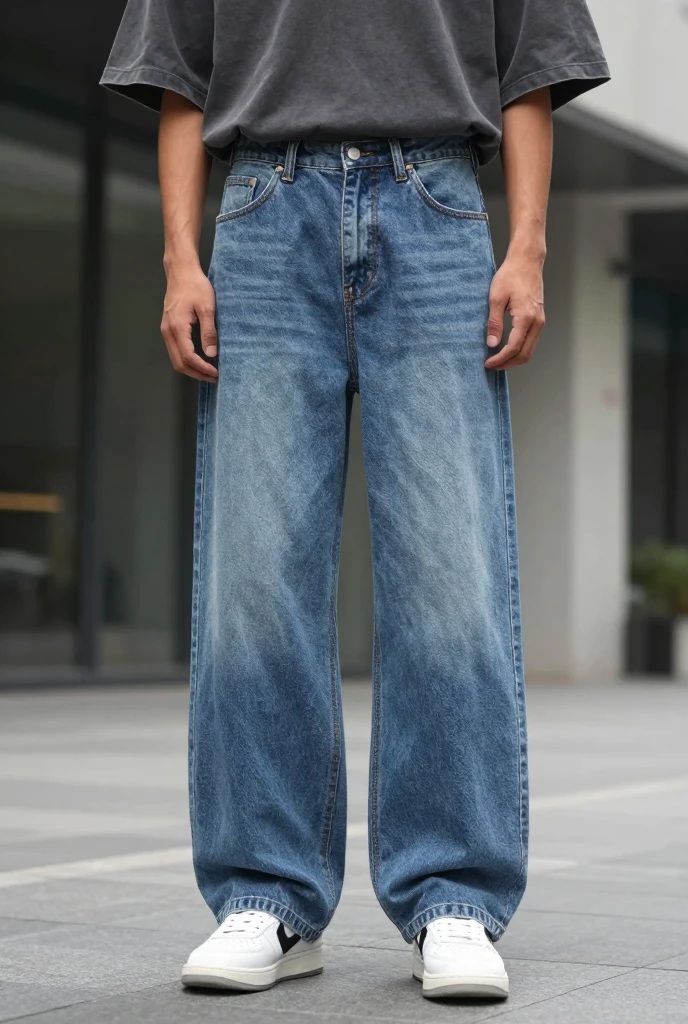 Buy Relaxed Fit Genz Jeans Online in Pakistan | Trendy Loose Fit Denim - Image 2