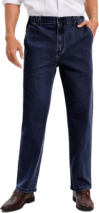 Straight-Fit Dark Blue Jeans for Guys – Classic Everyday Denim Style - Image 2