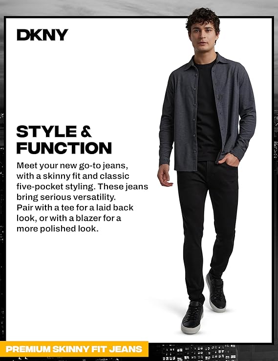 Best Black Skinny Jeans for Men Casual Streetwear Style - Image 2